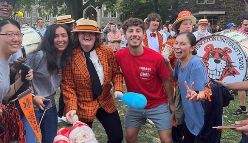 Students enjoying Princeton event